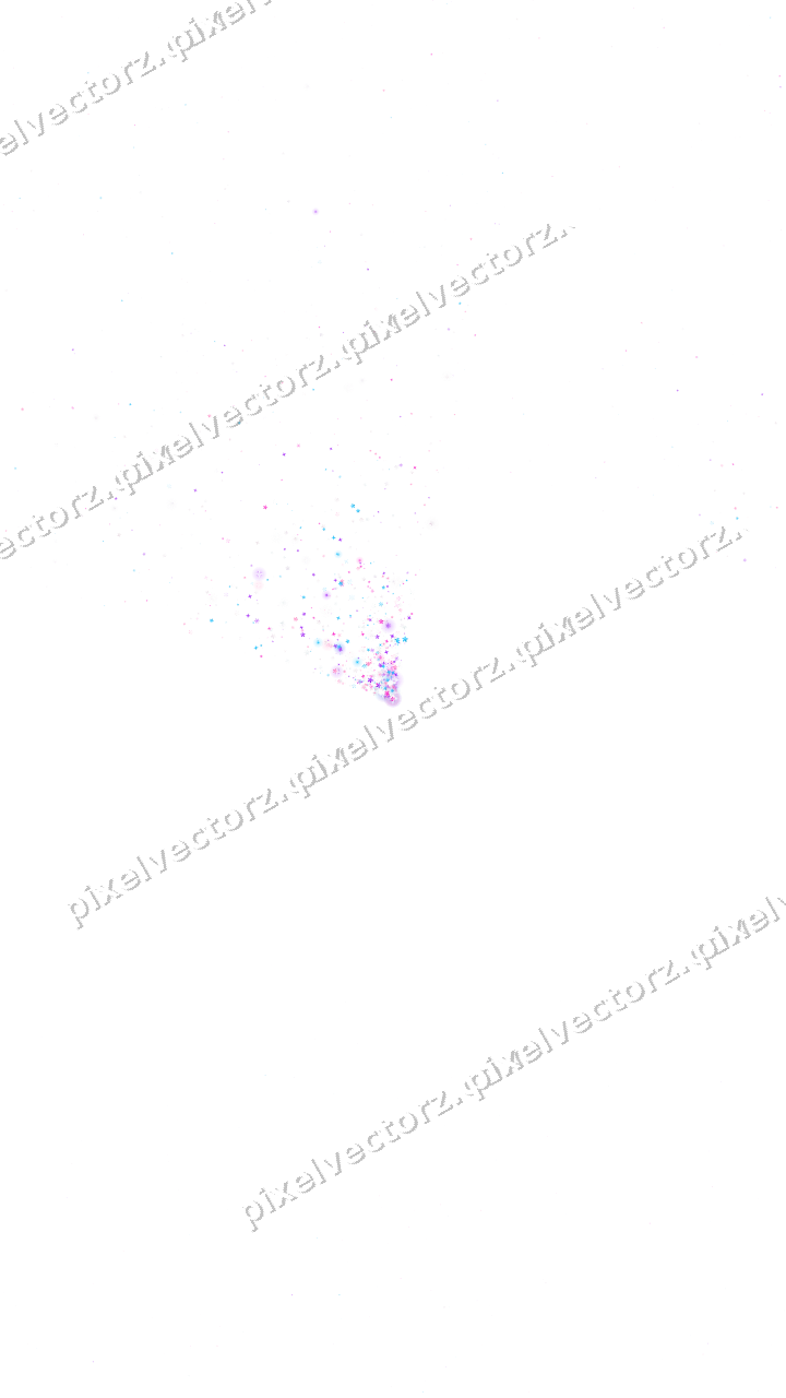 Nahtloser Glitzerfächer in Magenta und Violett auf transparentem Grund