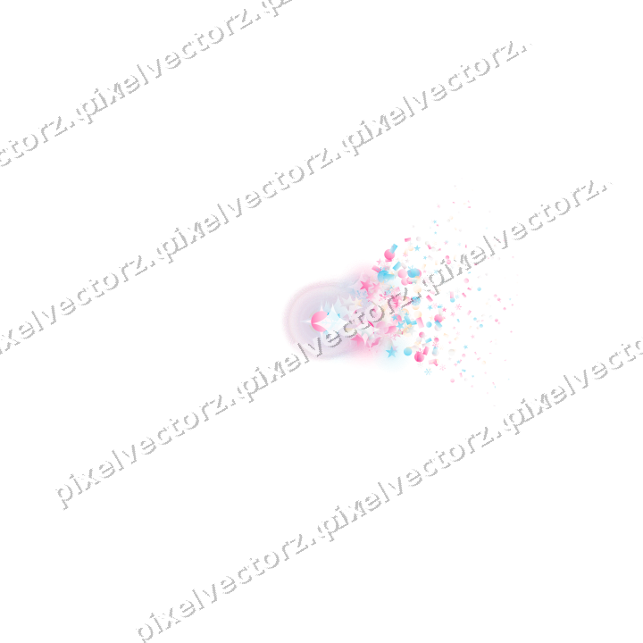 Nahtloser Glitzerfächer in Rosa und Türkis auf transparentem Grund