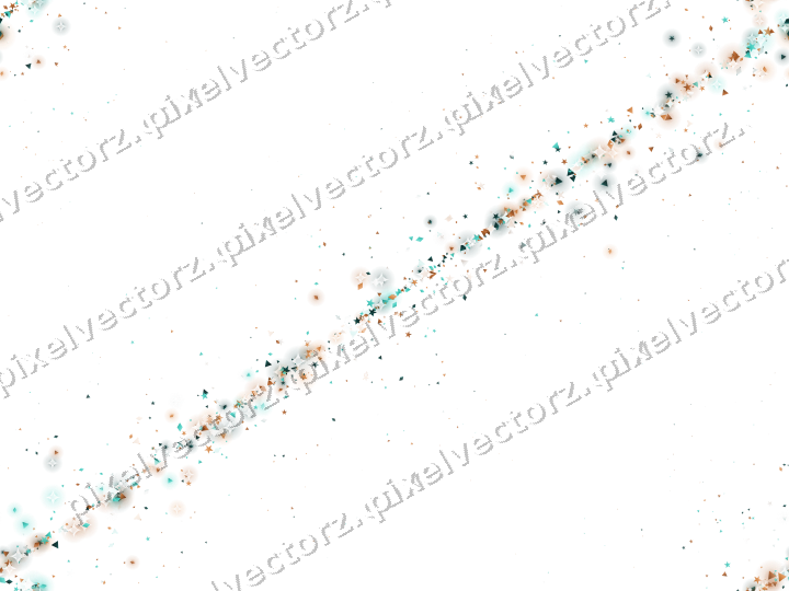 Nahtloses Glitzerband aus Sternen und Rauten auf transparentem Grund