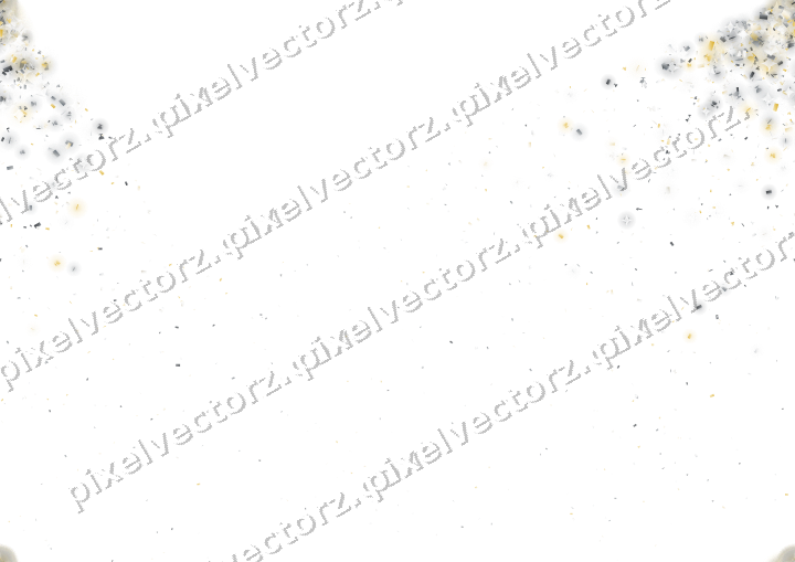 Nahtloser Glitzerfächer in Bernstein und Grau auf transparentem Grund