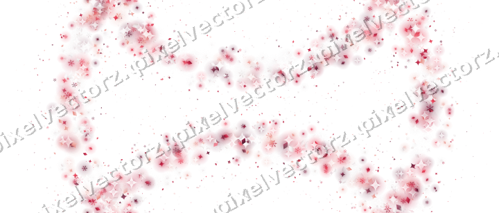 Nahtloser Glitzerkranz in Rosa und Rot auf transparentem Grund