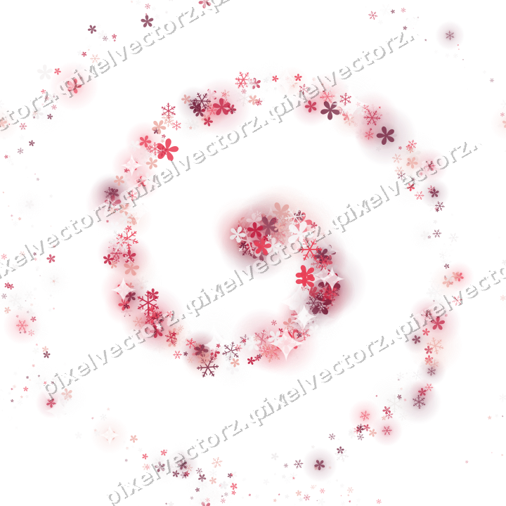 Nahtlose Glitzerspirale in Rosa und Rot auf transparentem Grund