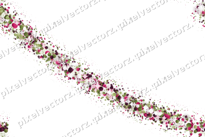 Nahtloser Glitzerbogen aus Punkten in Limette auf transparentem Grund
