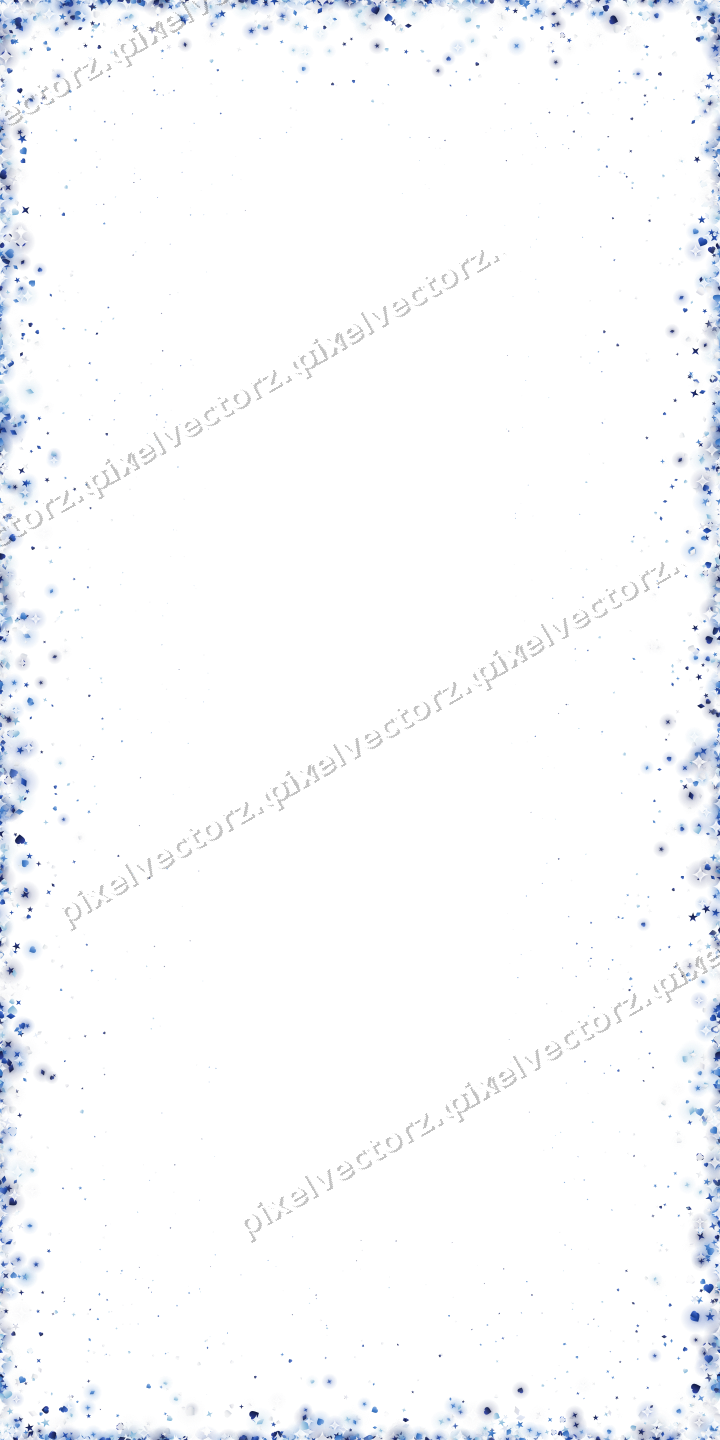 Nahtlose Glitzervignette in Blau und Türkis auf transparentem Grund