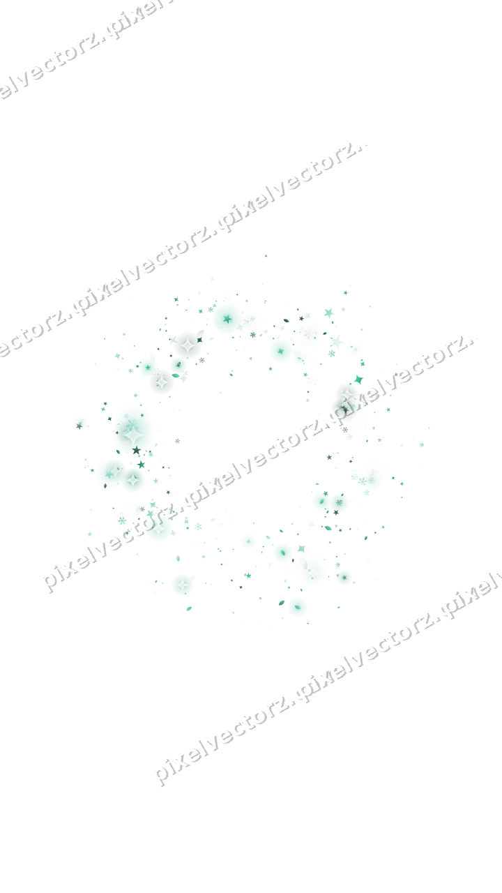 Nahtloser Glitzerkranz aus Sternen und Funken auf transparentem Grund