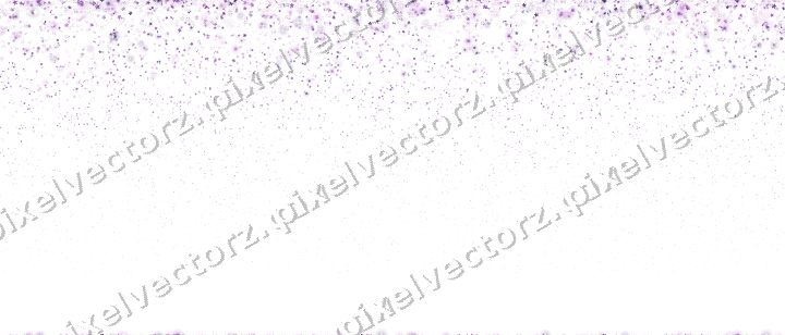 Nahtloser Glitzerregen in Violett auf transparentem Grund