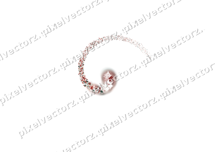 Nahtlose Glitzerspirale in Dunkelrot auf transparentem Grund