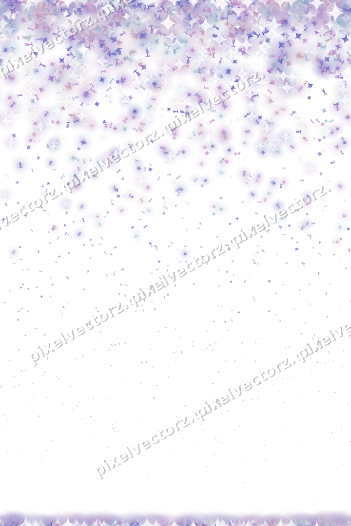Nahtloser Glitzerregen in Violett und Blau auf transparentem Grund