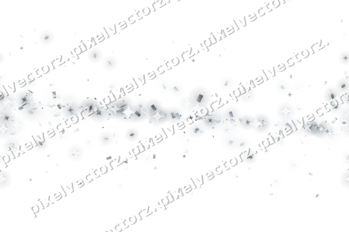 Nahtloses Glitzerband aus Funken und Tropfen auf transparentem Grund