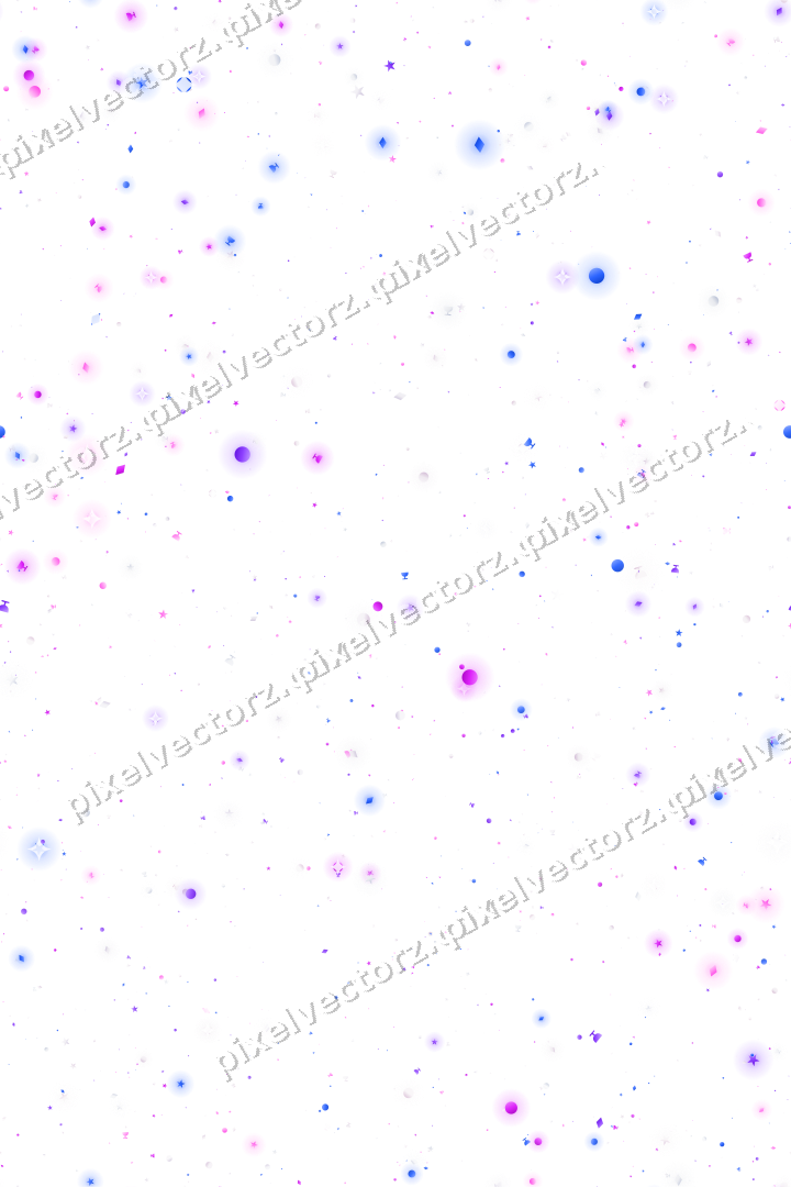 Nahtlose Glitzerstreuung in Violett und Blau auf transparentem Grund