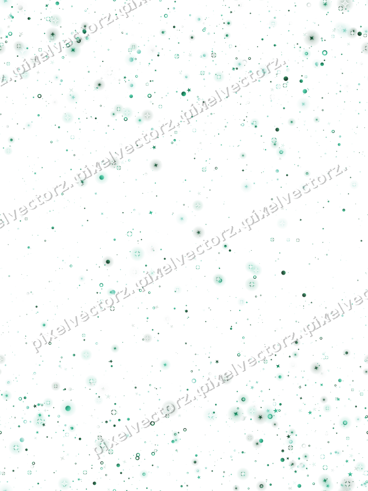 Nahtloser Glitzerkranz aus Sternen und Funken auf transparentem Grund