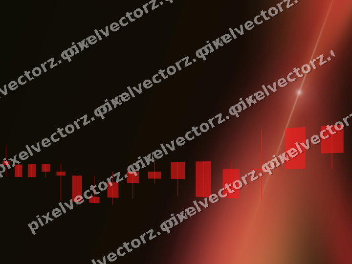 Leuchtender Neon Diagramm Hintergrund in Rot und Orange