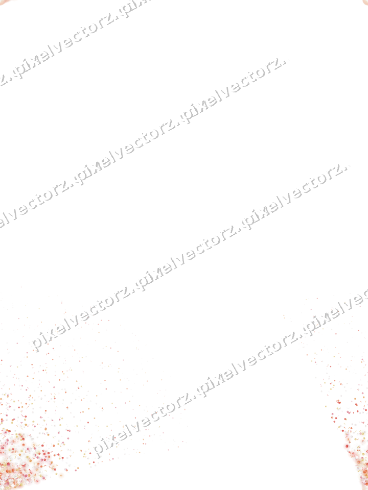 Nahtloser Glitzerfächer in Rot und Orange auf transparentem Grund