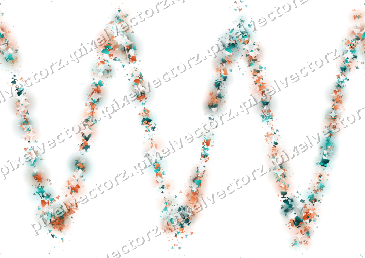 Nahtlose Glitzerwelle aus Sektschalen auf transparentem Grund