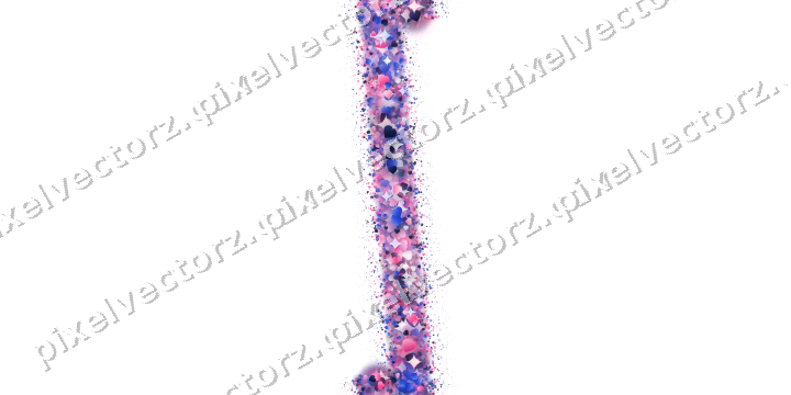 Nahtloses Glitzerband aus Herzen in Rosa auf transparentem Grund