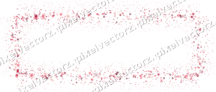 Nahtloser Glitzerrahmen aus Ringen in Rosa auf transparentem Grund