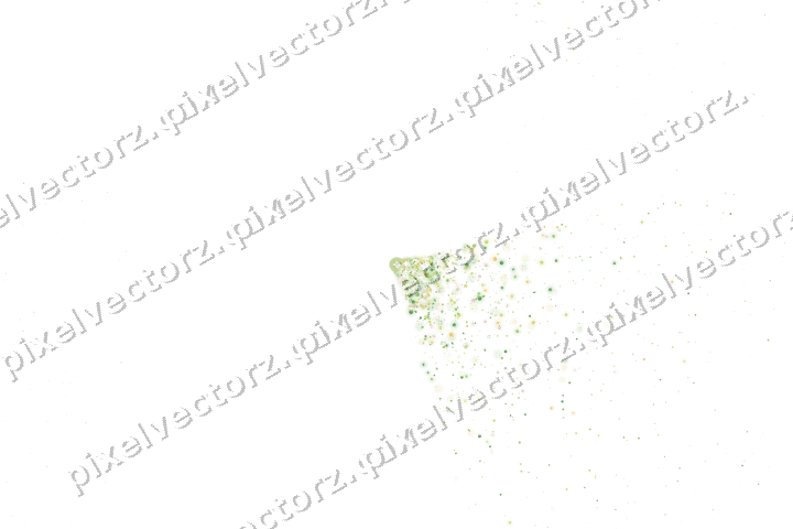 Nahtloser Glitzerfächer aus Herzen und Punkten auf transparentem Grund