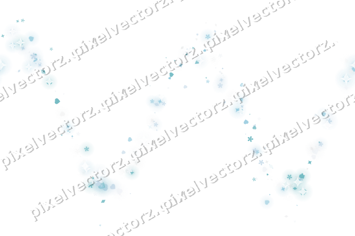 Nahtlose Glitzerwelle aus Funken und Herzen auf transparentem Grund