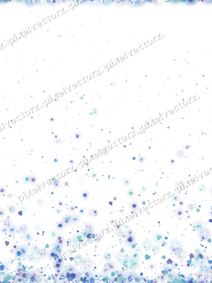 Nahtloser Glitzeraufstieg in Blau und Türkis auf transparentem Grund