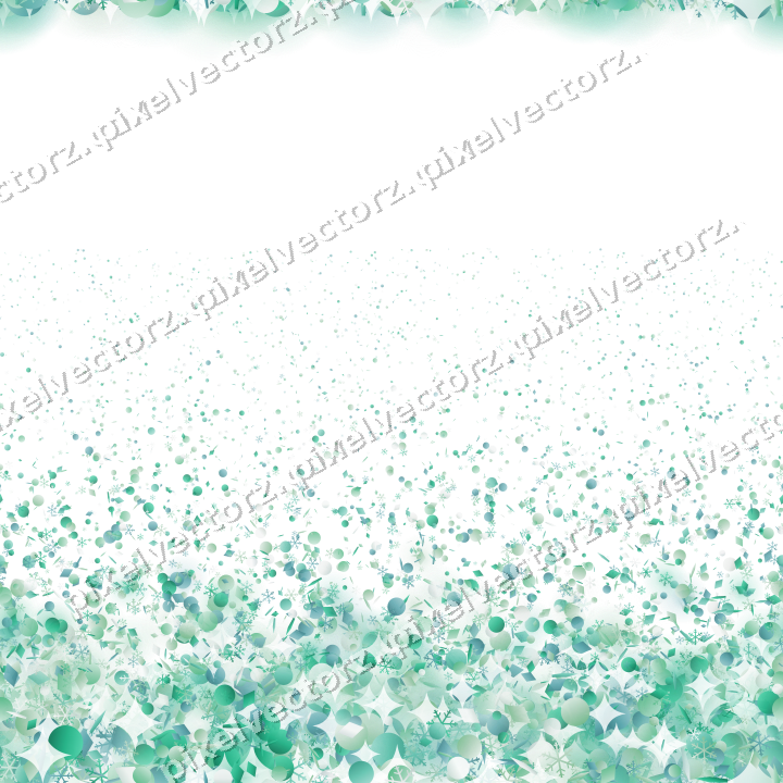 Nahtloser Glitzeraufstieg in Grün und Petrol auf transparentem Grund