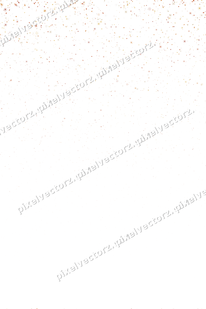 Nahtloser Glitzerregen in Orange und Bernstein auf transparentem Grund