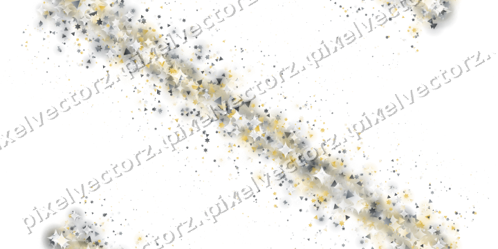 Nahtloses Glitzerband in Bernstein und Grau auf transparentem Grund