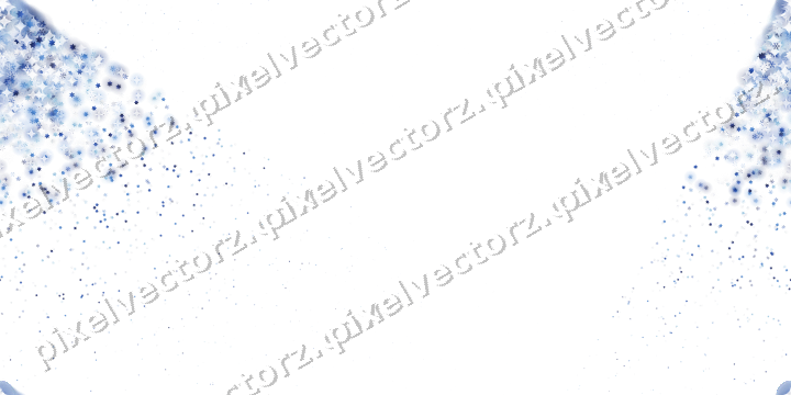 Nahtloser Glitzerfächer in Blau und Türkis auf transparentem Grund