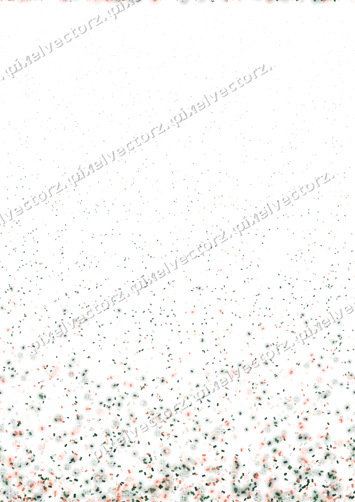 Nahtloser Glitzeraufstieg aus Konfetti auf transparentem Grund