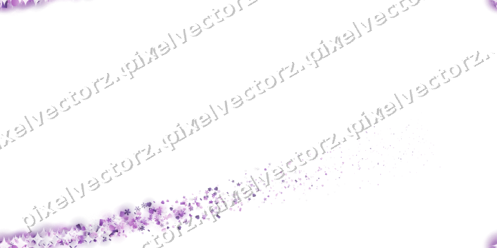 Nahtloser Sternenschweif in Violett auf transparentem Grund