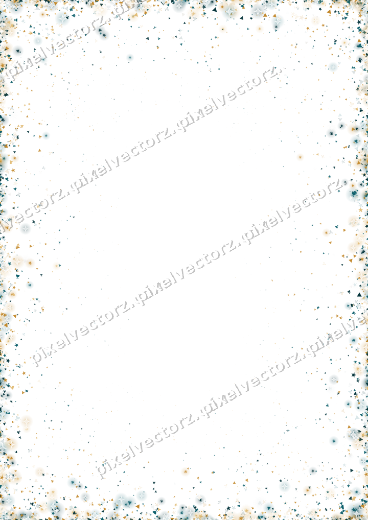 Nahtlose Glitzervignette in Bernstein auf transparentem Grund