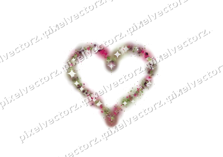 Nahtloses Glitzerherz in Limette und Rosa auf transparentem Grund