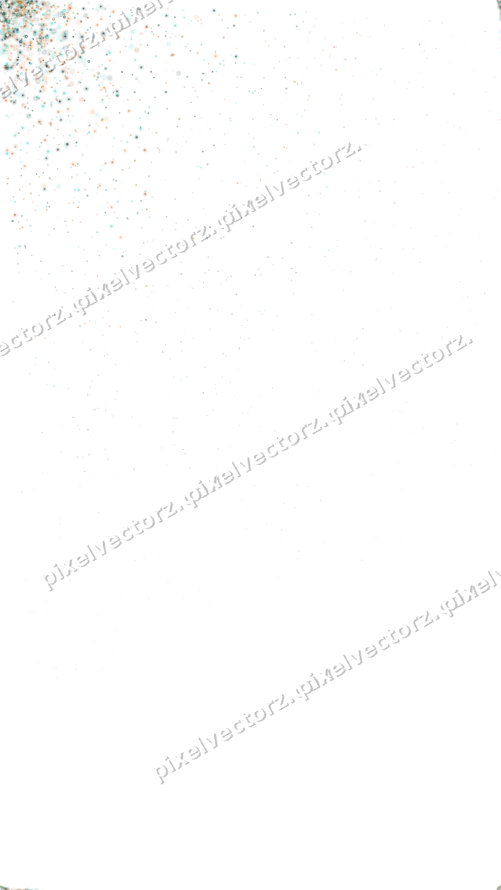 Nahtloser Glitzerfächer in Orange und Petrol auf transparentem Grund