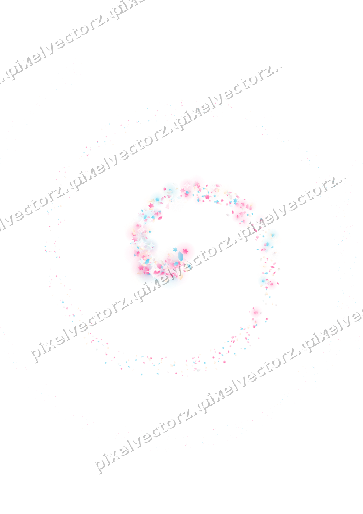 Nahtlose Glitzerspirale in Rosa und Türkis auf transparentem Grund