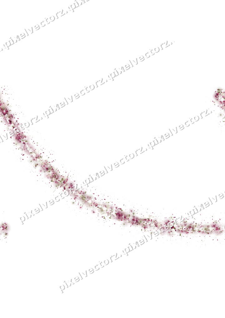 Nahtloser Glitzerbogen in Dunkelrosa und Gelb auf transparentem Grund