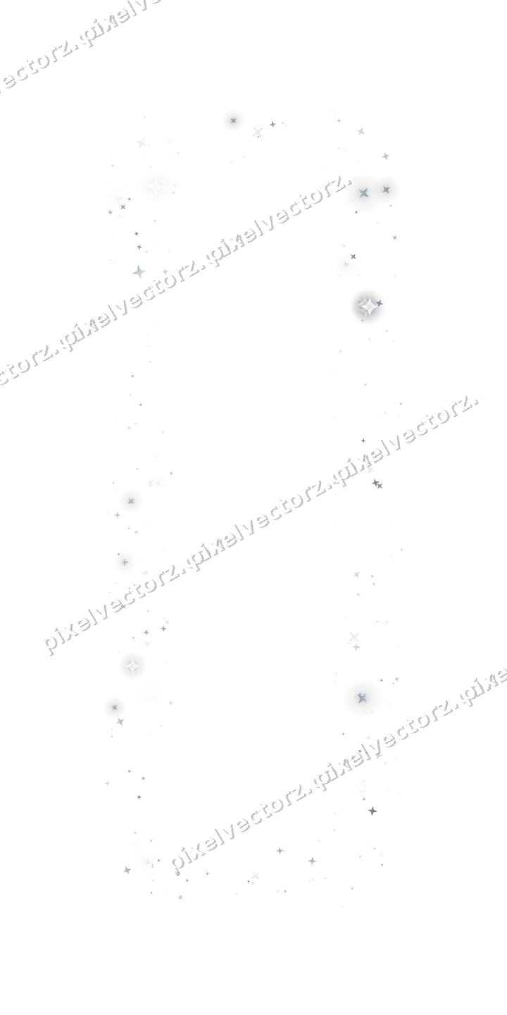 Nahtloser Glitzerrahmen aus Sternen auf transparentem Grund