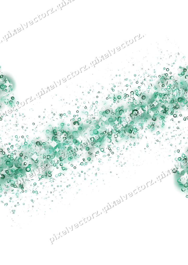Nahtloses Glitzerband aus Ringen und Splittern auf transparentem Grund