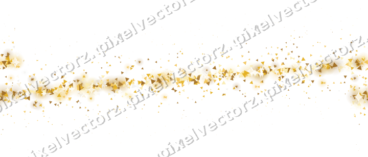 Nahtloses Glitzerband aus Dreiecken auf transparentem Grund