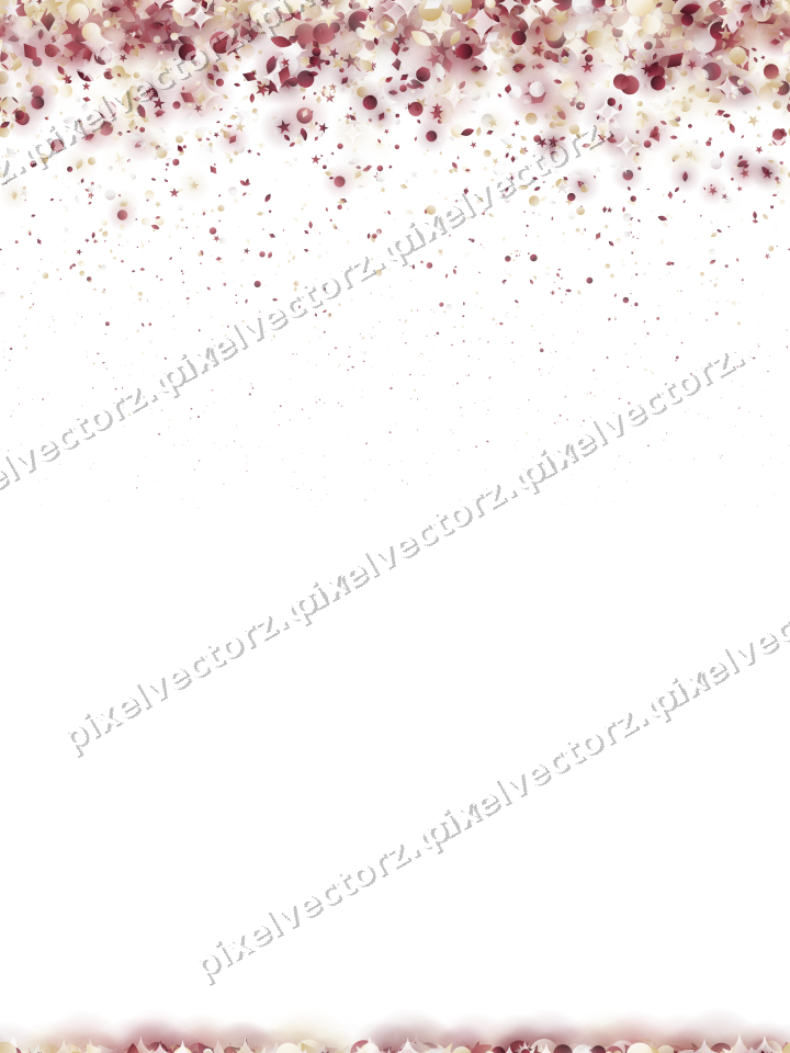 Nahtloser Glitzerregen aus Sternen und Tropfen auf transparentem Grund