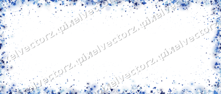 Nahtlose Glitzervignette in Blau und Türkis auf transparentem Grund