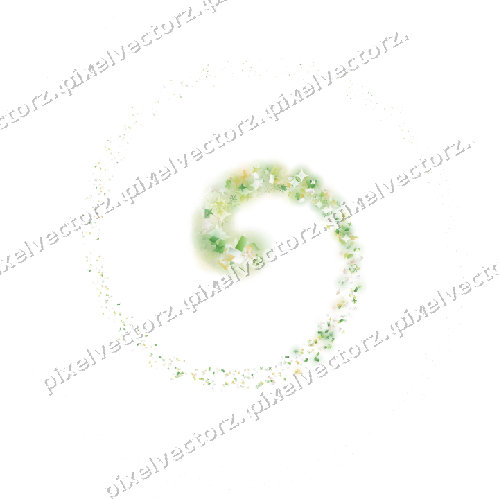 Nahtlose Glitzerspirale in Limette und Gelb auf transparentem Grund