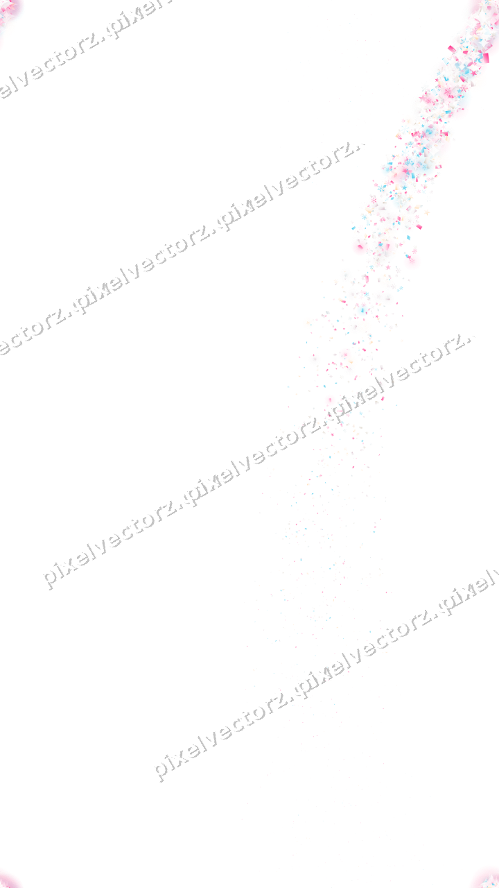 Nahtloser Sternenschweif in Rosa und Türkis auf transparentem Grund