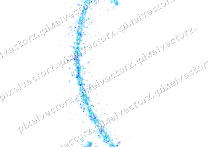 Nahtloser Glitzerbogen aus Funken und Tropfen auf transparentem Grund