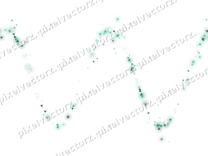 Nahtlose Glitzerwelle aus Funken und Dreiecken auf transparentem Grund
