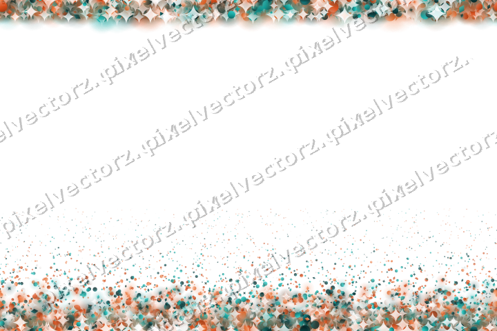 Nahtloser Randglitzer aus Funken und Punkten auf transparentem Grund
