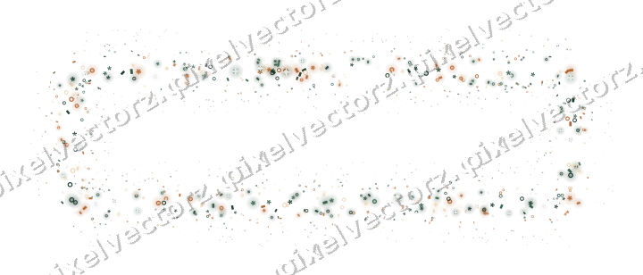 Nahtloser Glitzerrahmen aus Blüten und Ringen auf transparentem Grund