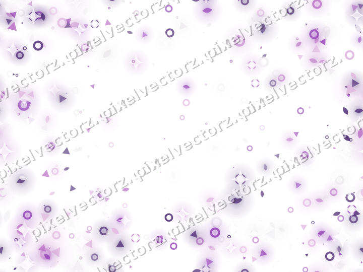 Nahtloser Glitzerkranz aus Tropfen und Ringen auf transparentem Grund