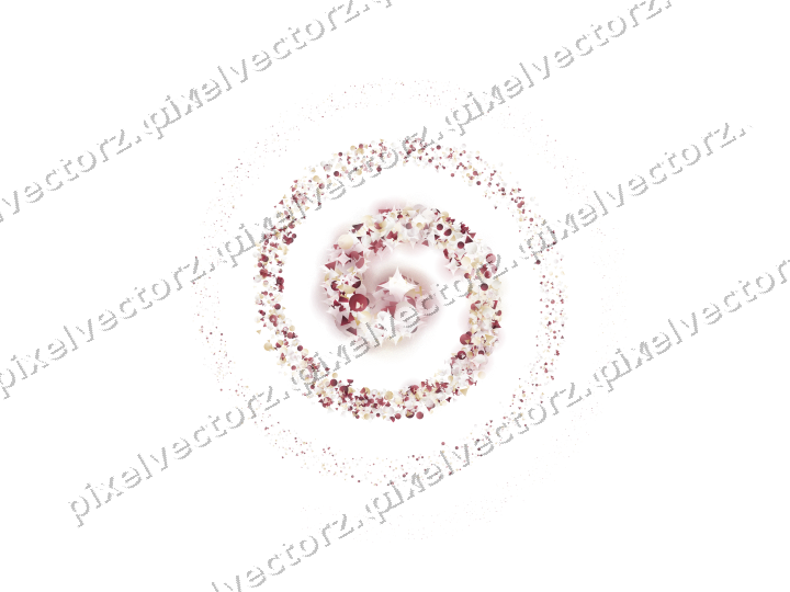 Nahtlose Glitzerspirale in Dunkelrosa und Rot auf transparentem Grund