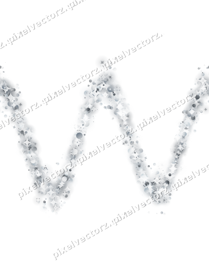 Nahtlose Glitzerwelle aus Funken und Punkten auf transparentem Grund