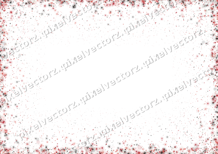 Nahtlose Glitzervignette aus Funken und Blüten auf transparentem Grund