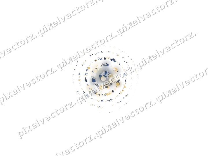 Nahtlose Glitzerspirale in Dunkelblau auf transparentem Grund